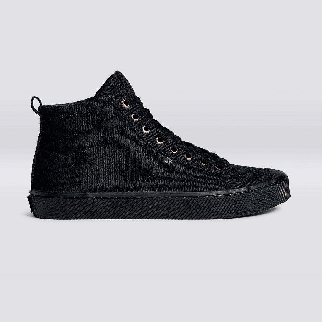 OCA HIGH Cariuma High Top Tela Vegan Noir Homme | UQE-9322175